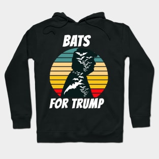 Vintage Trump Halloween Bat Hoodie